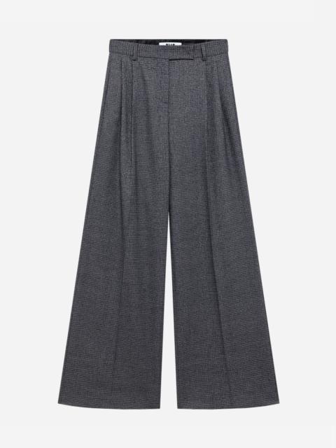 MSGM Flared pants with micro houndstooth pattern