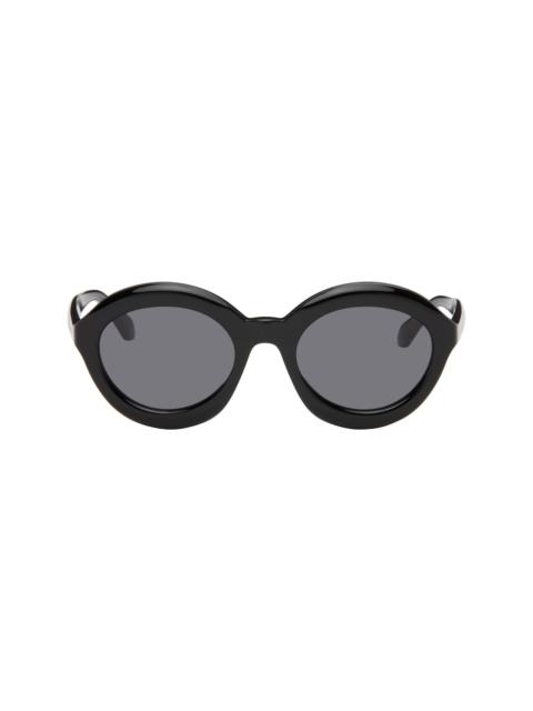 Alaïa Black Round Sunglasses