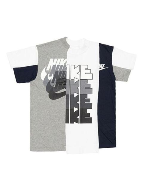 Nike (WMNS) Nike x Sacai Hybrid T-Shirt 'Canyon Gold/Obsidian' CD6310-711