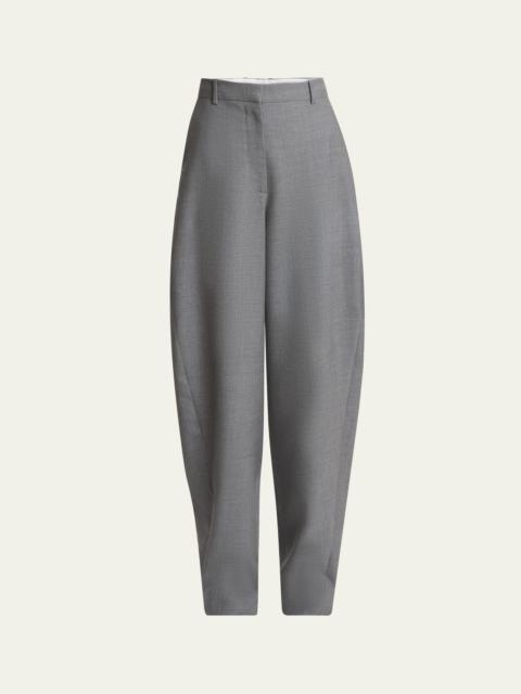 Givenchy Barrel Leg Wool Trousers