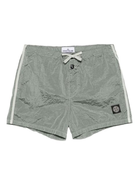 Stone Island crinkled swim shorts