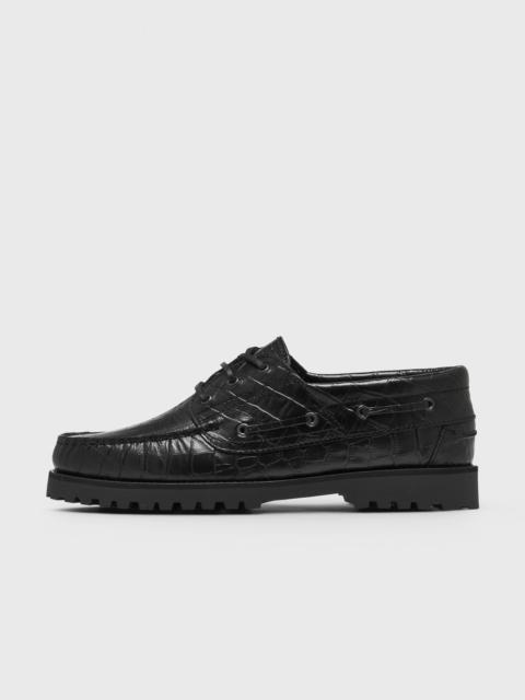 Les Deux Croco Boat Shoe
