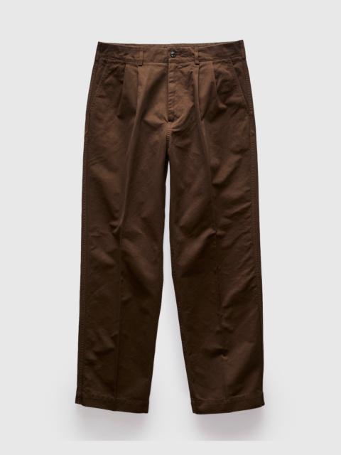 Knickerbocker Canal Pleated TwillForm Pant in Black Olive
