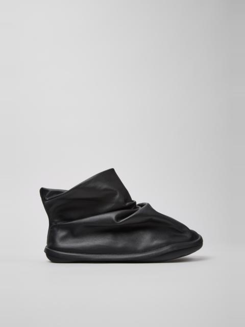 CAMPER Camper x ISSEY MIYAKE - Peu Form Black Leather Ankle Boots for Men.