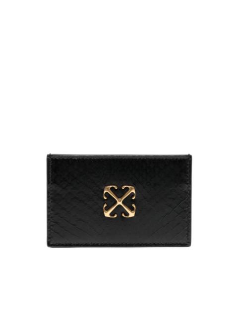 Off-White Arrows-plaque leather cardholder