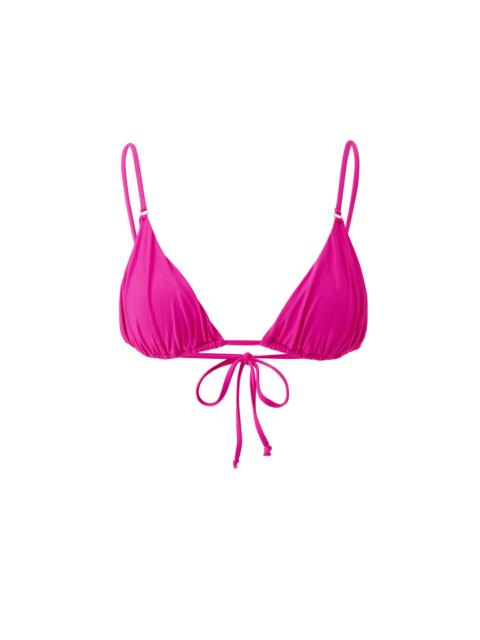 MELISSA ODABASH CORVO RASPBERRY BIKINI TOP