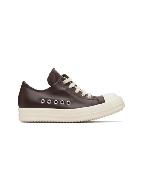 Rick Owens Brown Temple Extreme Low Sneakers