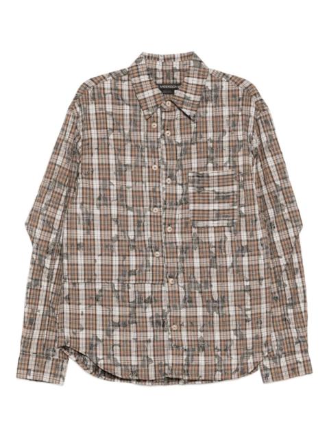 Andersson Bell checked layered shirt