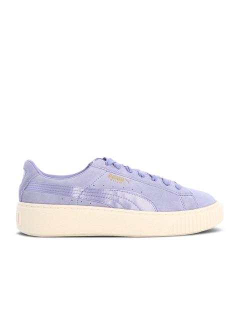 SUEDE PLATFORM 'MONO SATIN - SWEET LAVENDER'