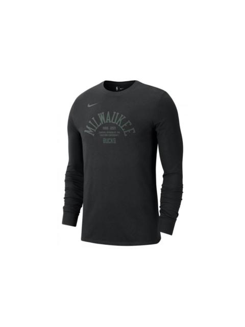 Nike Nike NBA Milwaukee Bucks Courtside Longsleeve Green