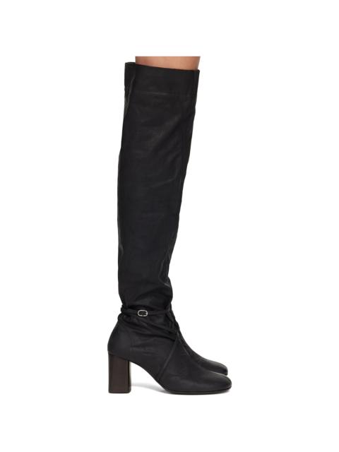 Lemaire Black Knotted Anatomic 80 Boots