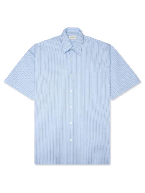 Dries Van Noten STRIPED CASSIDYE M.W. SHIRT - LIGHT BLUE