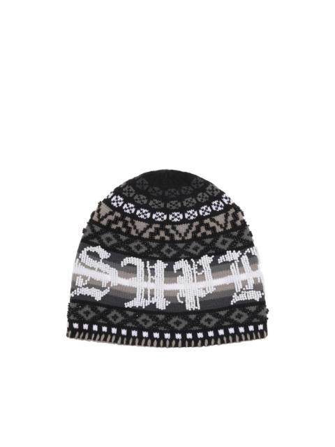 Supreme beaded beanie hat