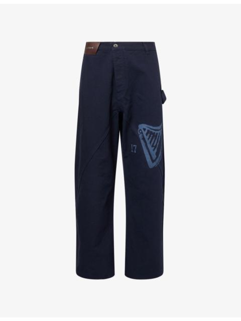 JW Anderson JW Anderson x Guinness Twisted Cotton Workwear Trousers