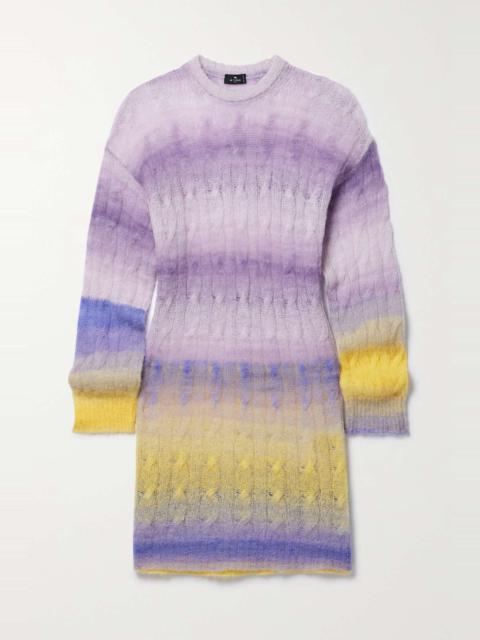 Etro Dégradé cable-knit sweater