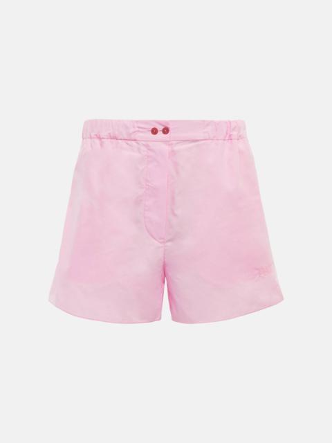Cotton poplin shorts