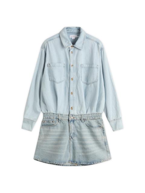 GOOD AMERICAN Good American Denim Shirt Dress