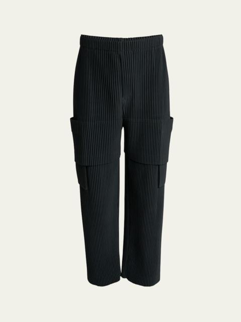 ISSEY MIYAKE Men's Dark Gray Multi Pocket Pants