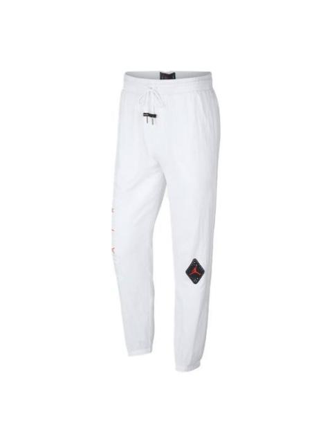 Jordan Air Jordan Legacy AJ 6 Logo Label Bundle Feet Sports Pants 'White' BV5402-100
