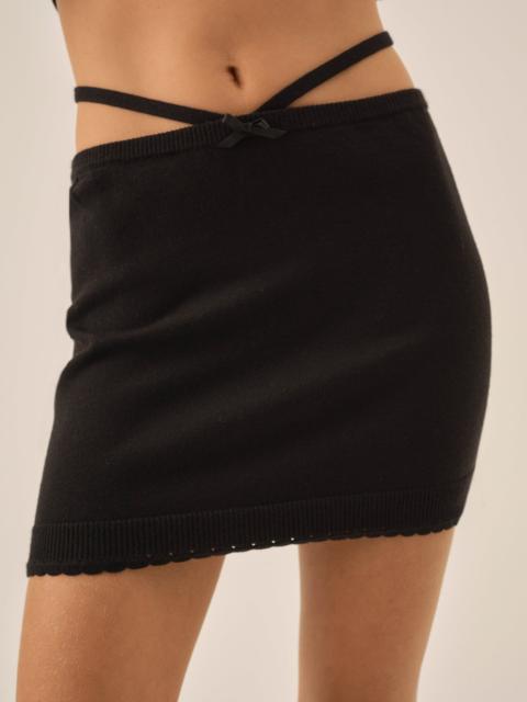 For Love & Lemons Maura Knit Mini Skirt