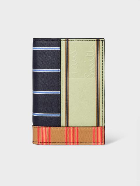 Patchwork Stripe Credit Card Wallet