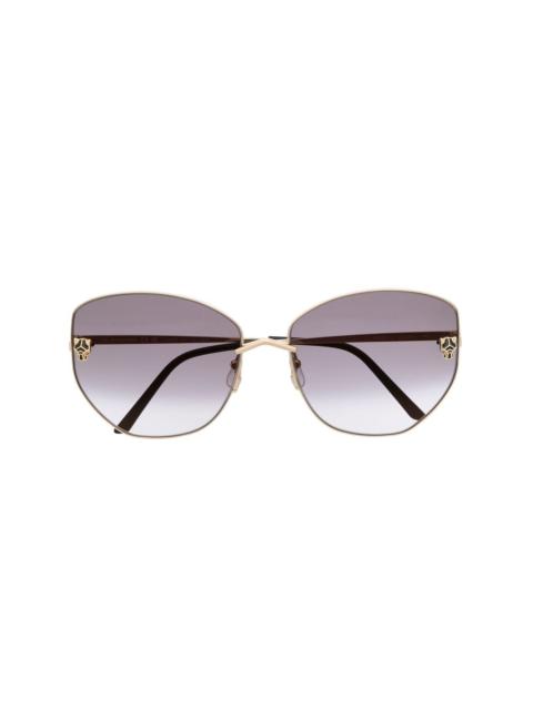 signature Panther gold-tone sunglasses