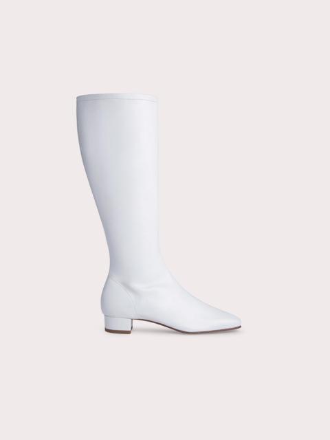 BY FAR EDIE WHITE NAPPA LEATHER