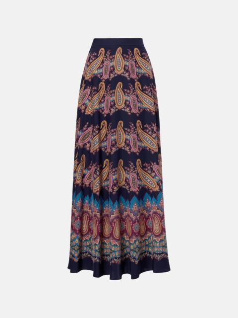 Etro Paisley silk maxi skirt