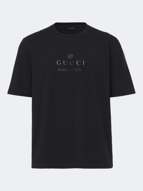 GUCCI Printed cotton-blend jersey T-shirt