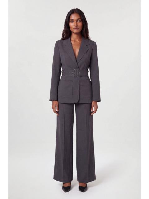 KAREN MILLEN Tailored Double Breasted Belted Blazer
