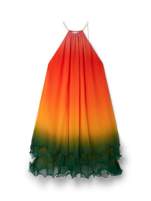 CASABLANCA Rainbow Gradient Cocktail Dress