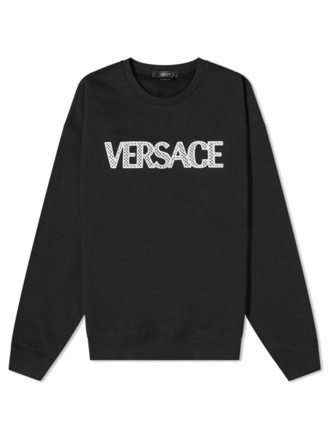 VERSACE Versace Logo Crew Sweat