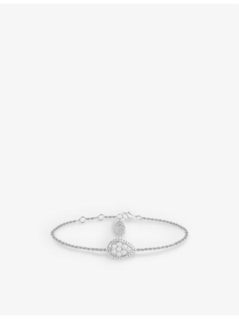 Boucheron Serpent Bohème 18ct white gold and 0.33ct round-cut diamond bracelet