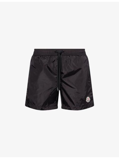 Moncler Brand-Patch Drawstring Swim Shorts