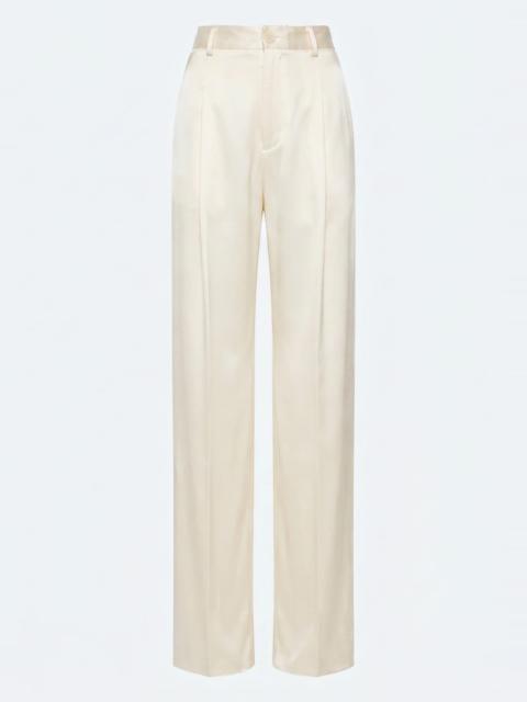 LAPOINTE Silky Twill Relaxed Pleated Pant