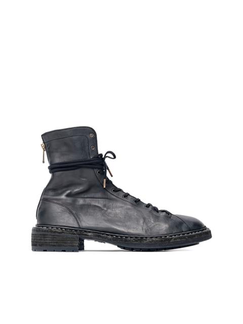 Guidi lace-up leather boots