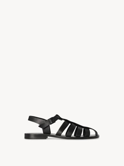 The Row Pablo Sandal in Leather