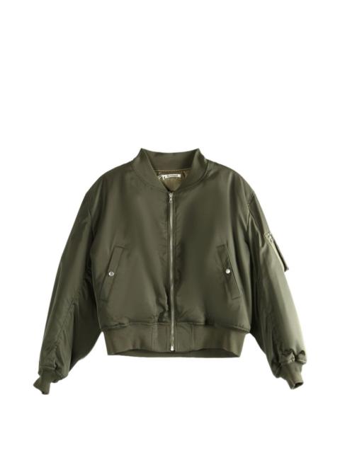 AURALEE zip-up bomber jacket