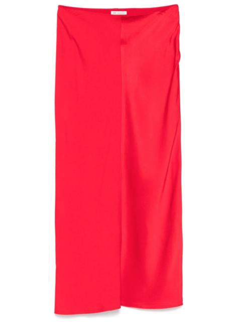 AMI Paris satin midi skirt