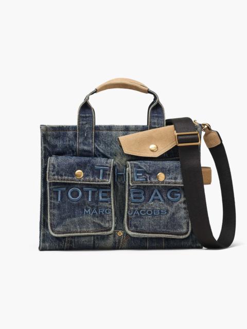 Marc Jacobs THE DENIM SUEDE MEDIUM CARGO TOTE BAG