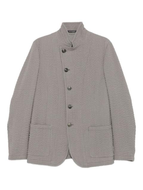 EMPORIO ARMANI virgin wool blend shirt jacket