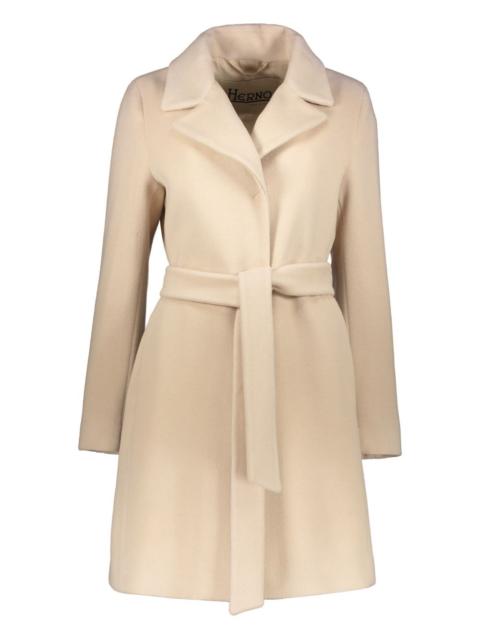 Herno long-sleeves belted coat