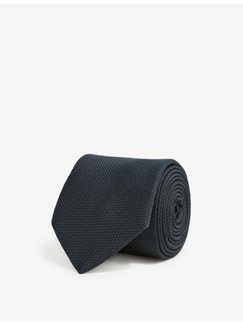 REISS Ceremony textured silk tie
