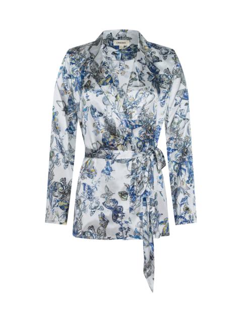 L'AGENCE Ciara Silk Robe Top