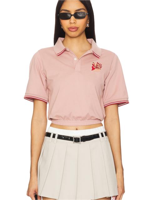 malbon Gigi Cropped Short Sleeve Polo Top
