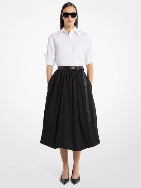 MICHAEL KORS COLLECTION Cotton Poplin Bubble Skirt