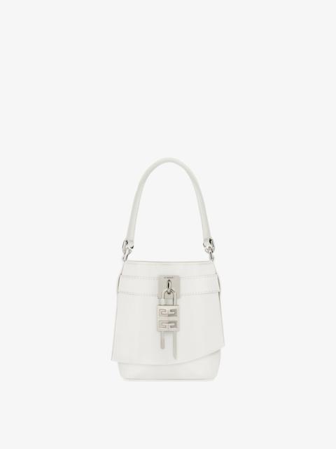 Givenchy MICRO SHARK LOCK BUCKET BAG IN BOX LEATHER