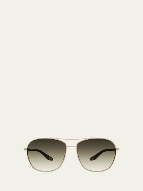 BARTON PERREIRA Sully Aviator Titanium Sunglasses