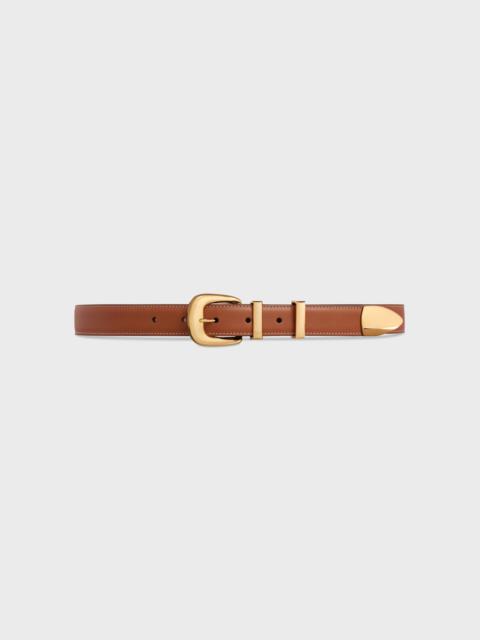 CELINE MEDIUM WESTERN BELT in Natural Calfskin