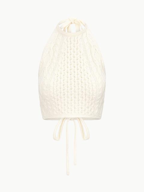 STAUD STAUD LORI TOP BUTTERCREAM